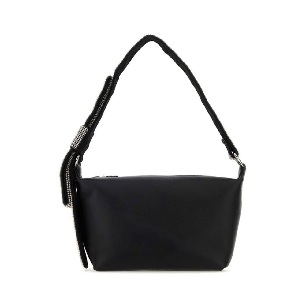 Kara Women Black Nappa Leather Shoulder Bag